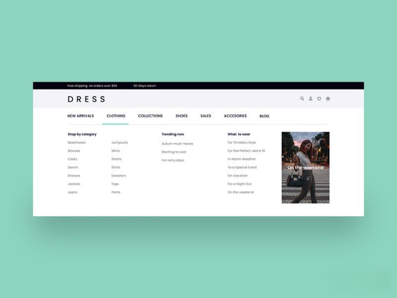 Thanh điều hướng website gi&uacute;p người d&ugrave;ng dễ d&agrave;ng t&igrave;m kiếm th&ocirc;ng tin theo nhu cầu