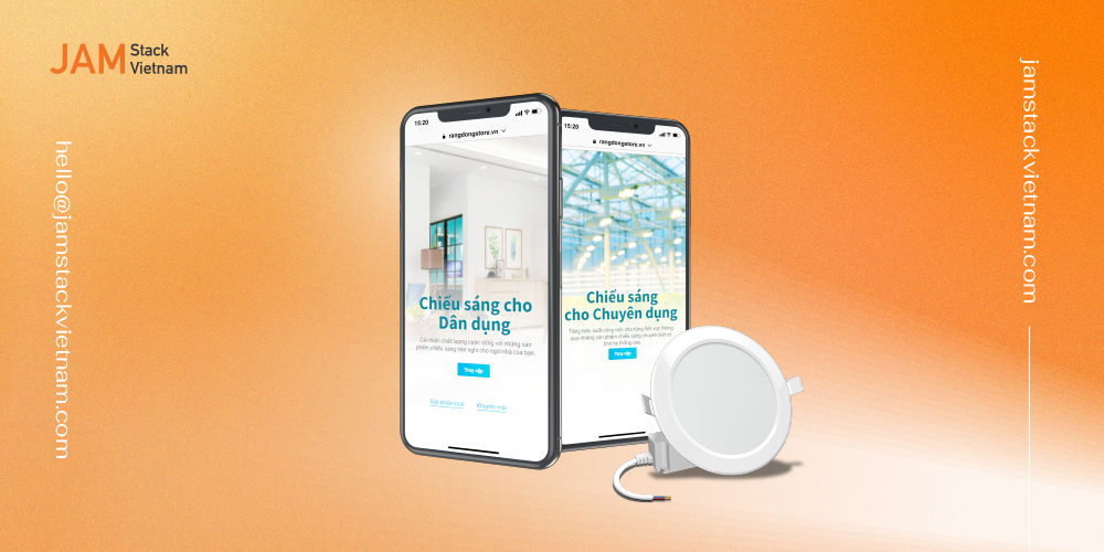 Phân luồng nhóm khách hàng trên website Rạng Đông Store